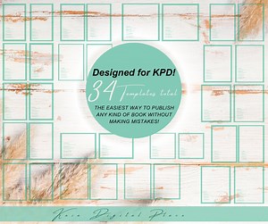 Interior Template Pack for KDP - All 17 Sizes - Template From 5" X 8" to 8.27" X 11.69" - Green Version - Etsy UK