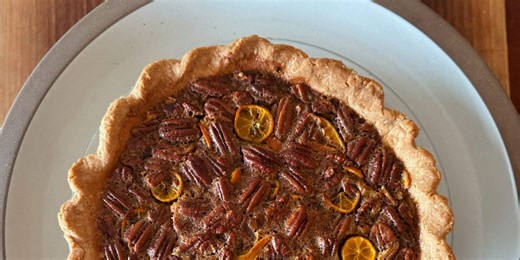 Pecan Bourbon Pie with Citrus and Maple