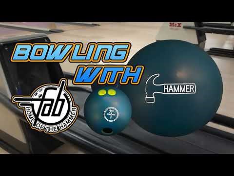 Bowling With Blue Hammer 1990 Faball Urethane Blue Hammer #BowlingWithRelics FAB Review Vic Amann