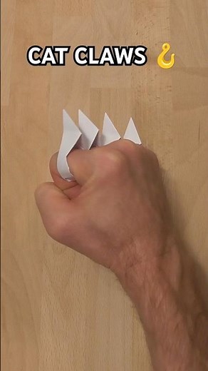 EASY PAPER CAT CLAWS | HOW TO MAKE A ORIGAMI CAT'S CLAWS? (By Jeremy Shafer)