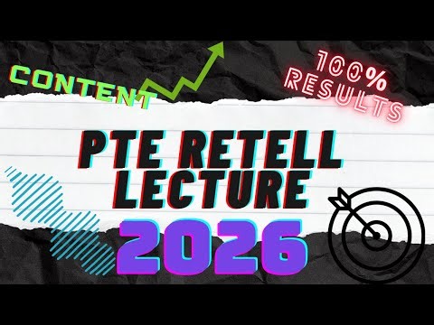 PTE Retell Lecture 2026 🔥 New Method (Forget Templates) | Score 90 Strategy