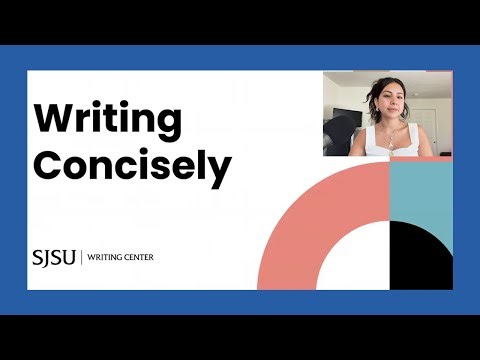 Writing Concisely | Video Workshop