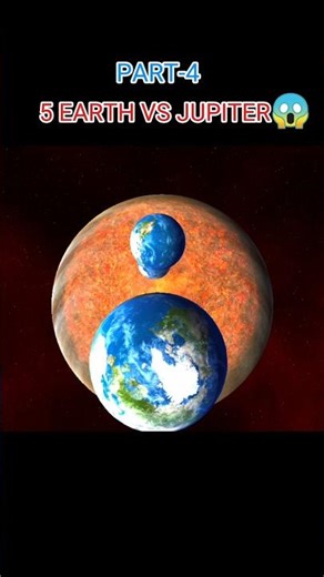 5 EARTH VS JUPITER😱#space #shorts
