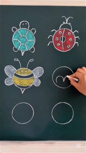 6 easy way to draw insect! #art #painting #drawing