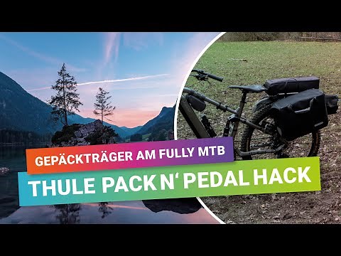 Gepäckträger am Fully MTB - Mit dem Thule Pack 'n Pedal kein Problem. Auch für den Akku vom ebike