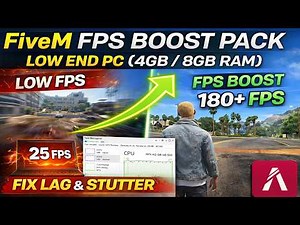 FiveM FPS Boost Pack for Low End PC (4GB/8GB RAM) Fix Lag & Stutter