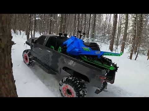 Rc snowmobile RMK(skeeride) 3D PRINTED very fast, wheelie,JUMPING.