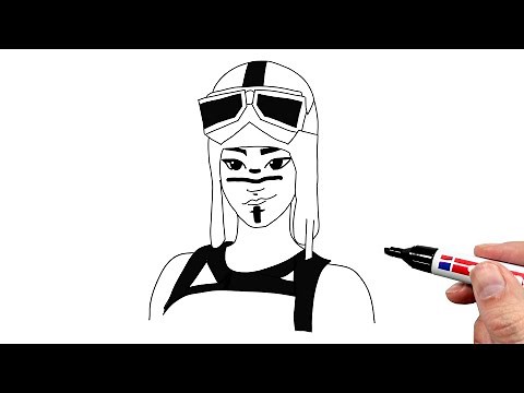 How to Draw Renegade Raider From Fortnite