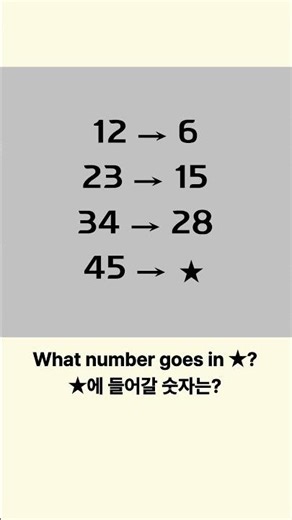 What number goes in ★? | 숫자 퀴즈 003