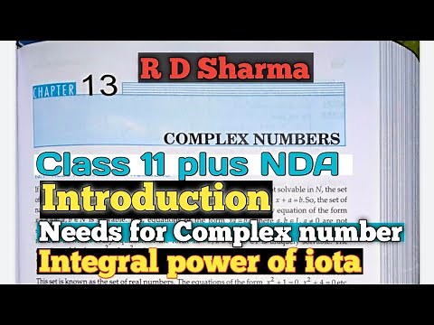 RD Sharma Class 11 Chapter 13 (Complex Number ) |Introduction |NDA |Airforce |Navy