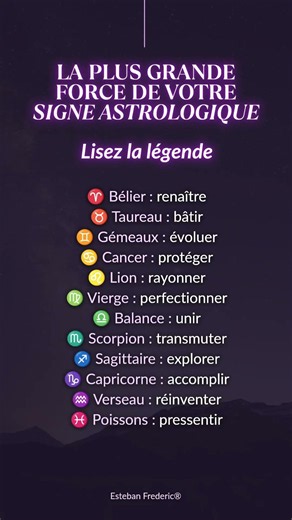 La plus grande force de votre signe astrologique