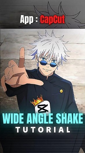 Wide Angle Shake Tutorial 💀🥰 | Capcut Tutorial | #capcut #capcuttutorial #gojosatoruedit