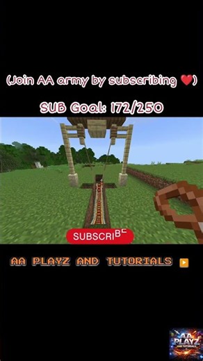 Realistic Working Swing 🔥#minecraft #gaming #ytshorts
