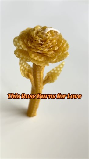 A rose on a stem — but it’s a candle 🌹🔥 Light it on Valentine’s Day and let passion do the talking. Would you light this for someone special? 💘🕯️#asmr #candles #valentinesday #loveyou #love