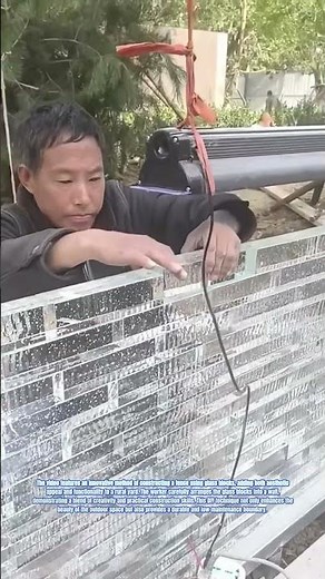 Artistic Glass Block Fence: A Creative DIY Approach to Rural Remodeling