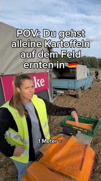Alleine Kartoffeln auf dem Feld ernten. #pov #allein #kartoffeln #ahlen #hamm #deutsch #fyp #viral