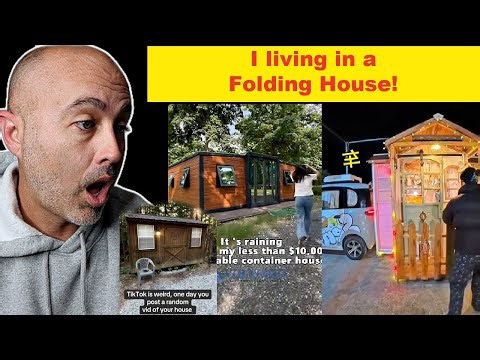 Insane Trend: Living Full-Time in Sheds and Folding Tiny Homes!