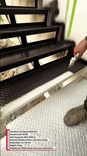 Industrial Spray Painting on Metal Stairs – Perfect Finishing Technique!