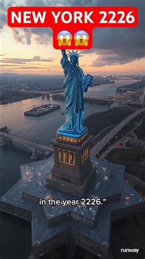 The American Dream in 2226: New York City 🌌 #futureworld #cyberpunk #ai #aianimation