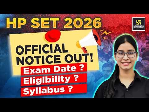 HP SET 2026 Official Notification Out 🔔 | Exam Date, Eligibility, Syllabus & Application Process