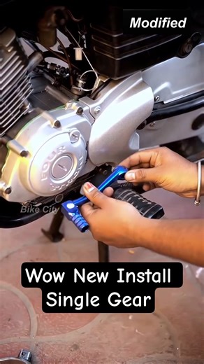 Wow New Install Colorful Gear Kit in Bike Modified #shorts #bike #gear #modified #newtoyou #ajshohan