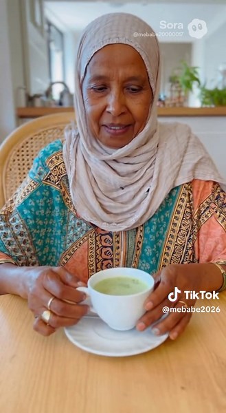 Tasting matcha for the first time🍵#somalitiktok #somali#ai#videoviral