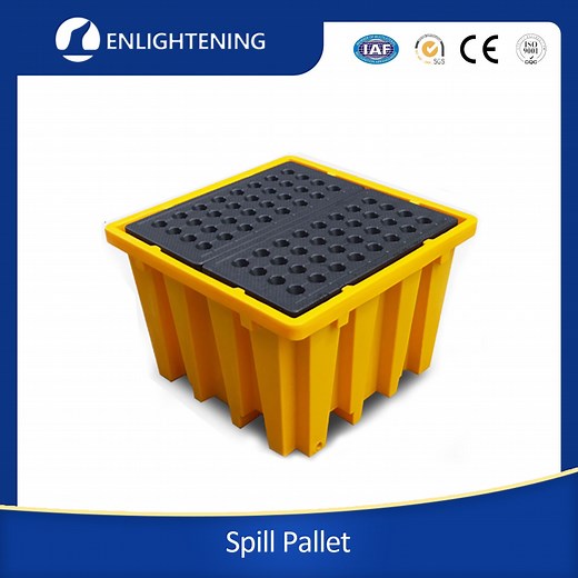 [Hot Item] Standard Size Large Durable 4 Way Entry 1100 Litre IBC Spill Containment Pallet Bund for Outdoor Use