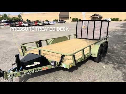 7x14 RAWMAXX UTX Open utility trailer