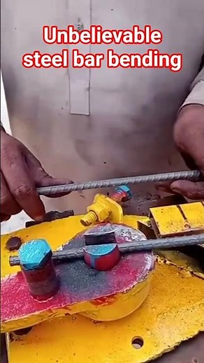 💪 Unbelievable Steel Bar Bending Skills | Power and Precision in Action