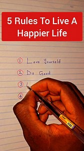 5 Rules to live a happier life | Tutor Precious