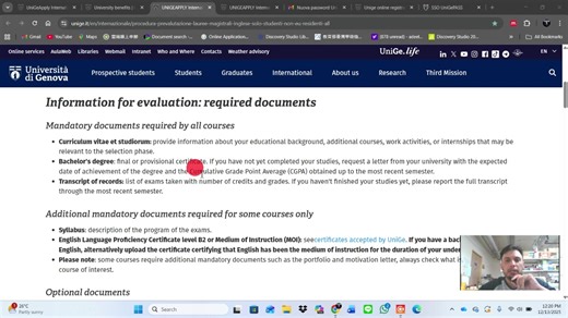 🎓 University of Genova ALISEO Scholarship 2026 | Study in Italy 🇮🇹 Great news for international students! The University of Genova is offering the ALISEO Scholarship 2026, one of Italy’s top-funded opportunities for Bachelor’s, Master’s, and Single-Cycle degree programs. ✅ No IELTS required (for many programs) ✅ Tuition fee waiver ✅ Annual stipend ✅ Accommodation support ✅ Free or subsidized meals ✅ Health insurance coverage 📌 You can apply for up to TWO programs 📌 Scholarship is renewable 