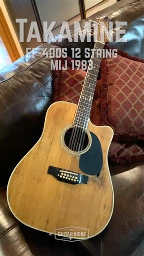 ❤️‍🔥 Takamine EF-400S 12 String MIJ 1983 #twelvestring #survivor GuitarNiche.com #shorts