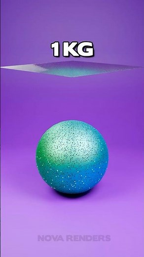 Glass Cloth Weight Test (1kg vs 1000kg) on a Glitter Sphere! 🤯