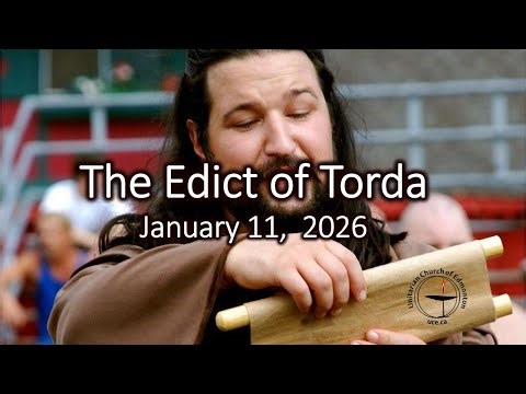 The Edict of Torda: The Birth of Unitarianism - Jan 11, 2026
