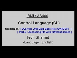 Override with Data Base File (OVRDBF) (Part-2) | IBM i | AS400 | CLLE | cl programming in IBM i |