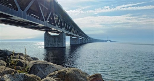 Øresund Bridge: Aerial views show impressive megastructure
