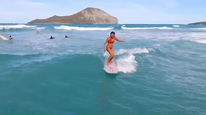 The girls surf east Oahu ( 26/27 22 ) 4k | eimy's Hawaii happy life