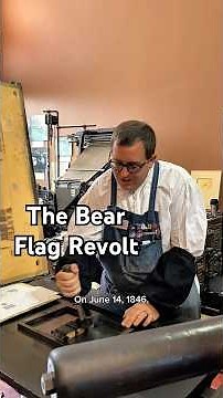 Printing the Bear Flag & some variations for the anniversary of the Bear Flag Revolt (June 14, 1846)