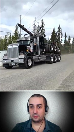 American Old School Logging truck ready to work