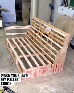 21K views · 162 reactions | Crafting Your Own Pallet Sofa Couch️ | DIY Panda | Facebook