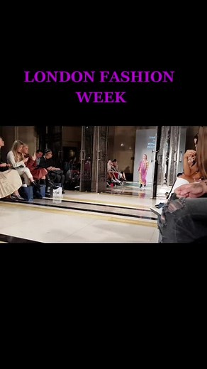 Walking the catwalk at London fashion week