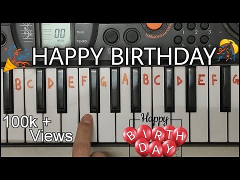 Happy birthday easy piano tutorial.