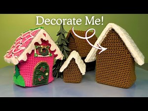 Crochet Gingerbread House Tutorial [Size is Customizable!]