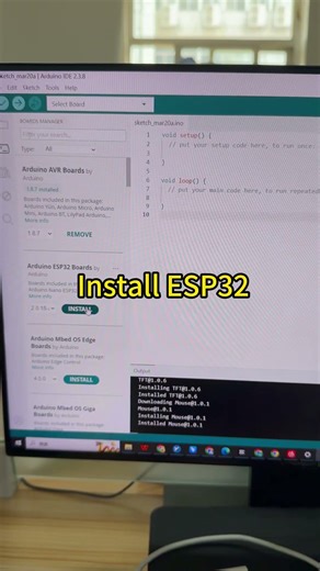 Install the ESP32 plugin in the Arduino IDE#acebott