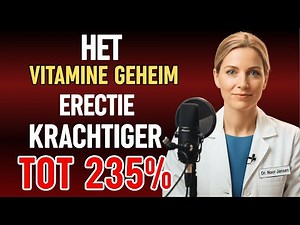 Dr. Noor Jansen legt uit: een geheim en goedkoop vitamine voor krachtige erecties | Mannelijke ge...
