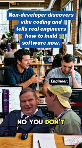 When Vibe Coders Try to Explain Software Engineering to Real Developers 😂 #vibecoding #shorts