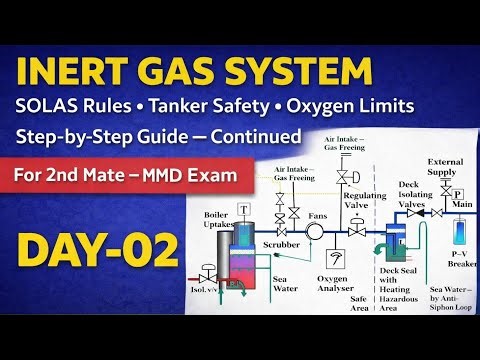 IG System Part 2 — Scrubber, Deck Seal, PV Breaker & Safety Devices | Tanker | Inert gas