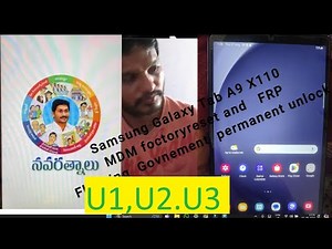 Samsung Galaxy Tab A9 X110 MDM FRP Flashing Gov Convert Only For Mobile permanent unlock
