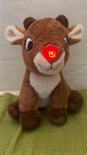 Dan Dee Rudolph The Red Nosed Reindeer Sitting Down Singing Light Up Plush Toy