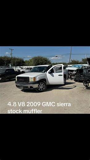 My 2009 GMC sierra 4.8 v8 stock muffler but its getting some new parts installed soon#fyp#nnbs